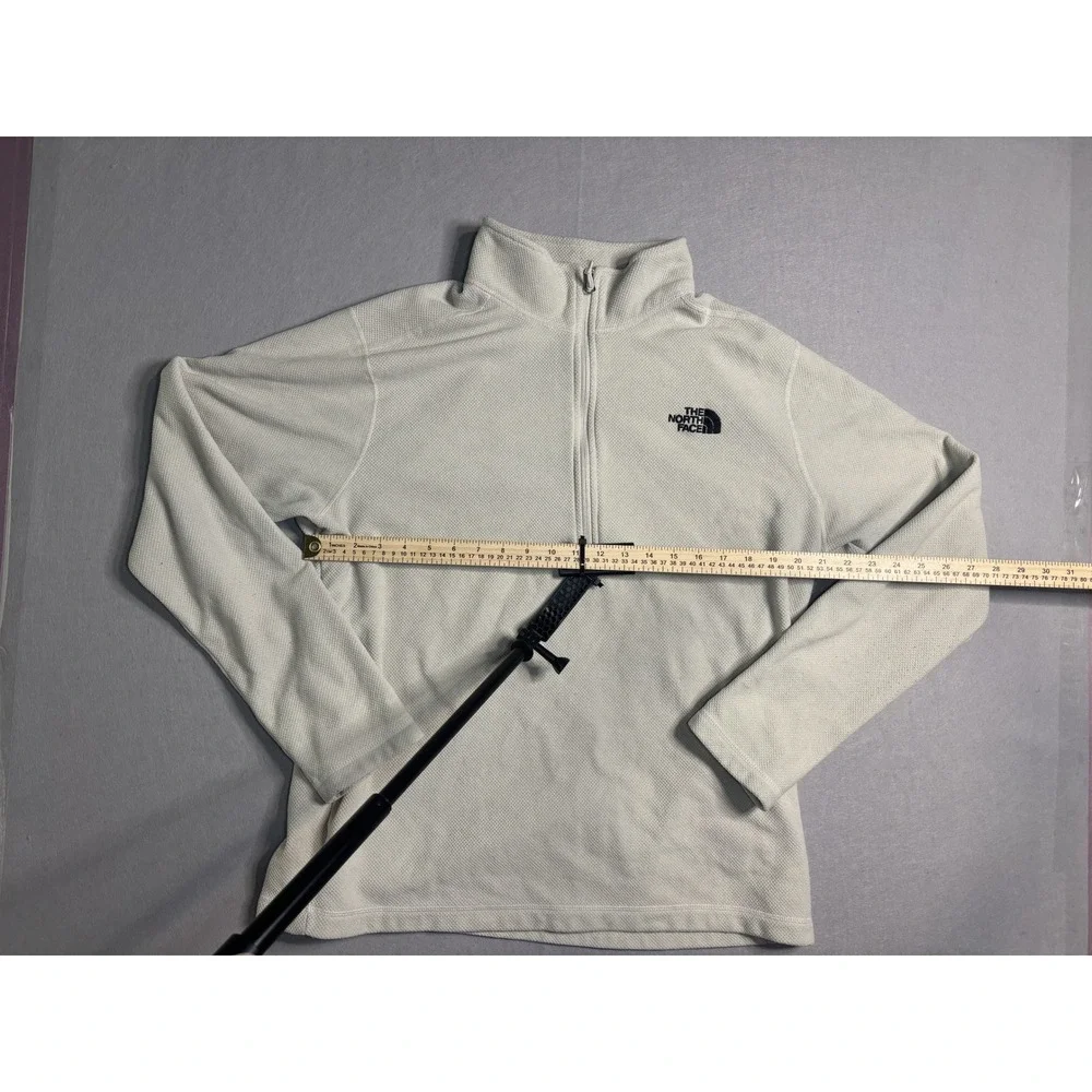 The North Face Men's Grid Fleece 1/4-Zip Pullover XL Light Gray